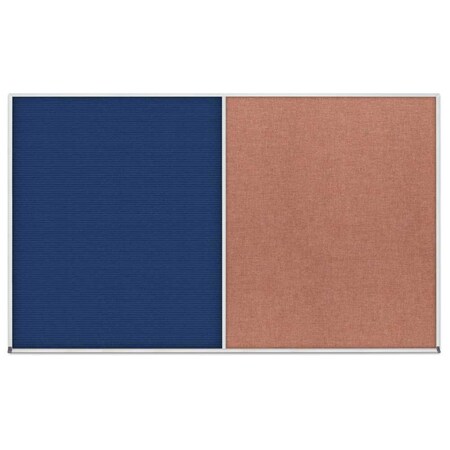 United Visual Products Enclosed Corkboard, 1 Door, 24"x36", 4" Fra UV3401-SATIN-SURF